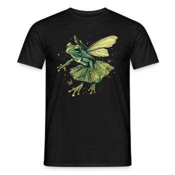 Ballett Frosch Märchen Amphibie Fantasie Tier - Männer T-Shirt - Schwarz - Vorne - AI Model Male 178 light (178cm)