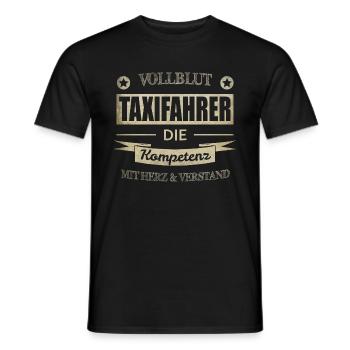 Taxifahrer Spruch - Männer T-Shirt - Schwarz - Vorne - AI Model Male 178 light (178cm)