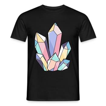 Bunter Kristall Kristall Edelstein Spirituell - Männer T-Shirt - Schwarz - Vorne - AI Model Male 178 light (178cm)