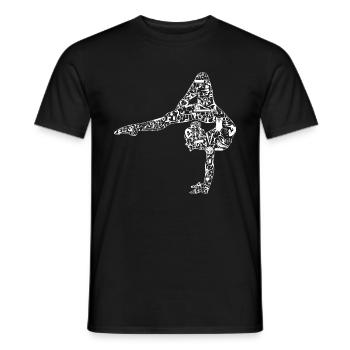 Gymnaste Gymnastique rythmique Gymnastique artistique - T-shirt homme - noir - Devant - AI Model Male 178 light (178cm)