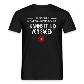 Hermannsdenkmal Detmold Wahrzeichen - Männer T-Shirt - Schwarz - Vorne - AI Model Male 178 light (178cm)
