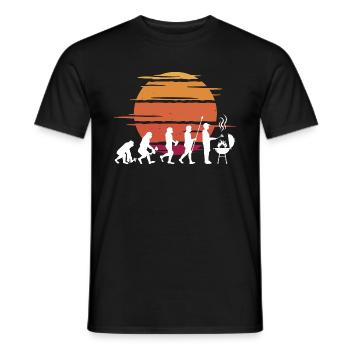 Grill Evolution Vintage Fête des Pères Grill Master - T-shirt homme - noir - Devant - AI Model Male 178 light (178cm)