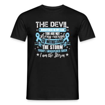 Colon Cancer Warrior - Men's T-Shirt - black - Front - AI Model Male 178 light (178cm)