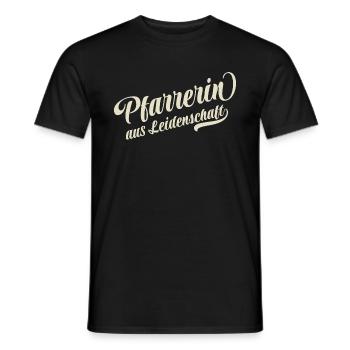 Pfarrerin aus Leidenschaft - Motivation und Erfolg - Männer T-Shirt - Schwarz - Vorne - AI Model Male 178 light (178cm)