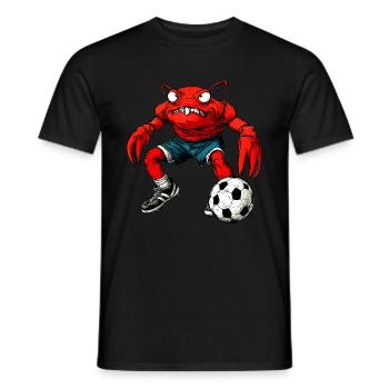 Football Crab - Men's T-Shirt - black - Front - AI Model Male 178 light (178cm)