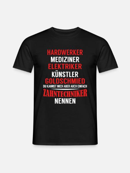 Zahntechnik - Männer T-Shirt - Schwarz