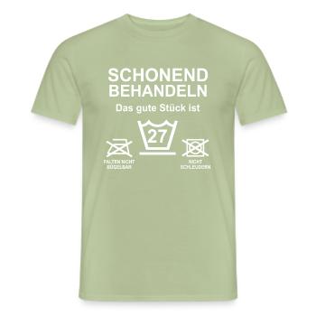 27. Geburtstag 27 Jahre Spruch - Männer T-Shirt - Sage - Vorne - AI Model Male 178 light (178cm)
