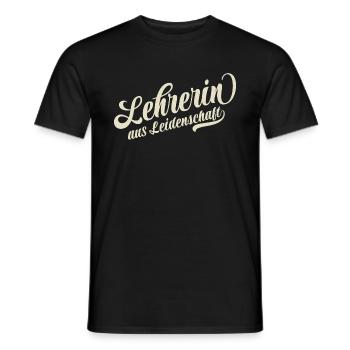 Lehrerin aus Leidenschaft - Motivation und Erfolg - Männer T-Shirt - Schwarz - Vorne - AI Model Male 178 light (178cm)
