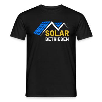 Solar betrieben Photovoltaik Solarenergie Sonne - Männer T-Shirt - Schwarz - Vorne - AI Model Male 178 light (178cm)