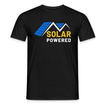 Énergie solaire, Photovoltaïque, Énergie solaire, Soleil - T-shirt homme - noir - Devant - AI Model Male 178 light (178cm)