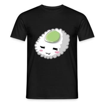 Wasabi Sushi - Men's T-Shirt - black - Front - AI Model Male 178 light (178cm)