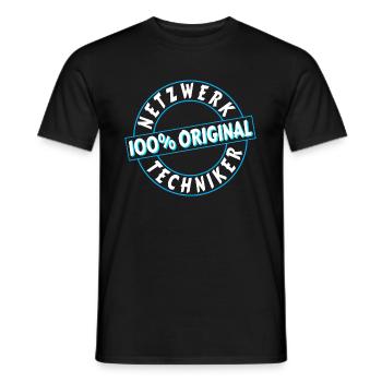 Netzwerktechniker Geschenk Geschenkidee Netzwerke - Männer T-Shirt - Schwarz - Vorne - AI Model Male 178 light (178cm)