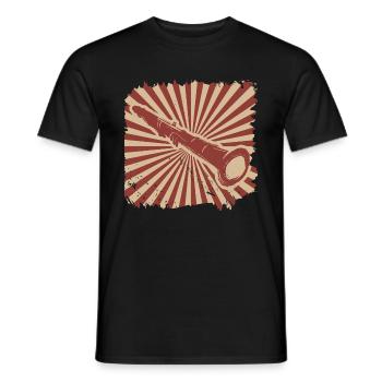 Klarinette - Männer T-Shirt - Schwarz - Vorne - AI Model Male 178 light (178cm)