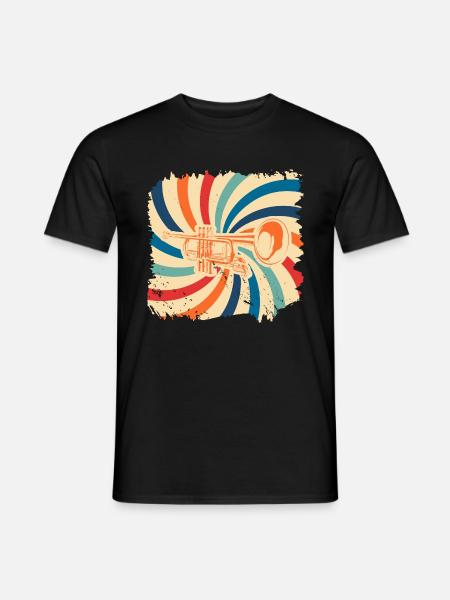 Trompette Gift Orchestra Instrument Music Band - T-shirt homme - noir