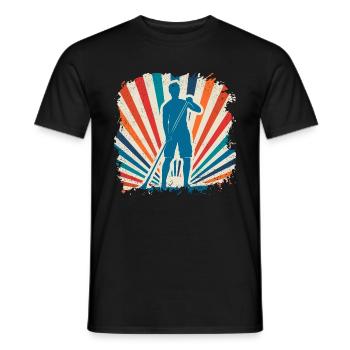 Sports nautiques sup surf paddle paddle - T-shirt homme - noir - Devant - AI Model Male 178 light (178cm)