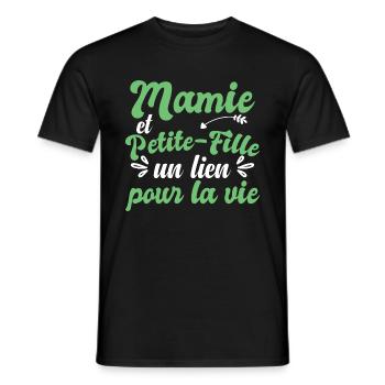 Mamie Et Petite-Fille - T-shirt homme - noir - Devant - AI Model Male 178 light (178cm)