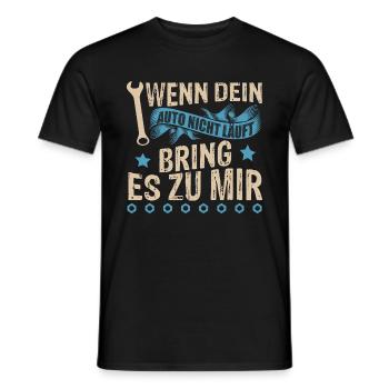 KFZ Mechaniker Auto Geschenk Werkstatt - Männer T-Shirt - Schwarz - Vorne - AI Model Male 178 light (178cm)