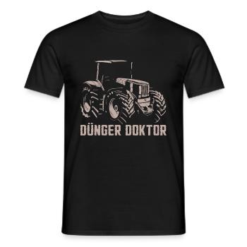 Dünger Doktor Landwirt Traktor - Männer T-Shirt - Schwarz - Vorne - AI Model Male 178 light (178cm)