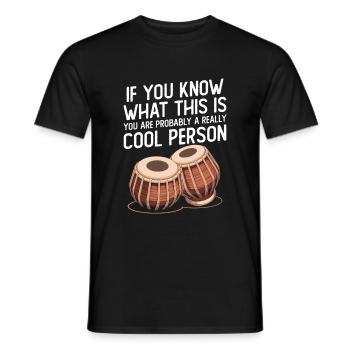 If you know what that is, you are - Men's T-Shirt - black - Front - AI Model Male 178 light (178cm)
