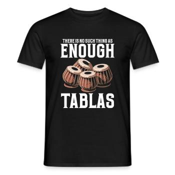 Il n’y a pas assez de tablas - T-shirt homme - noir - Devant - AI Model Male 178 light (178cm)