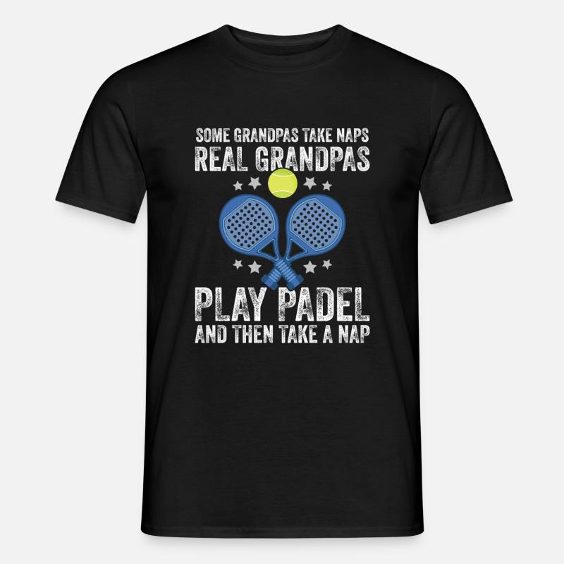 Some grannies take a nap real - Men's T-Shirt - black