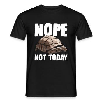 Some best friends never say a word, Sulcata - Men's T-Shirt - black - Front - AI Model Male 178 light (178cm)