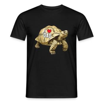 Show your love for dad at Turtle Speed - Men's T-Shirt - black - Front - AI Model Male 178 light (178cm)
