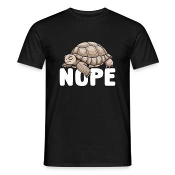 Some best friends never say a word, Sulcata - Men's T-Shirt - black - Front - AI Model Male 178 light (178cm)