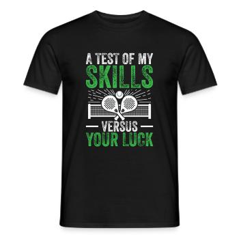 Un test de mes compétences par rapport aux vôtres - T-shirt homme - noir - Devant - AI Model Male 178 light (178cm)