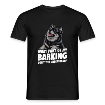 Quelle partie de mes aboiements ne comprenez-vous pas ? - T-shirt homme - noir - Devant - AI Model Male 178 light (178cm)