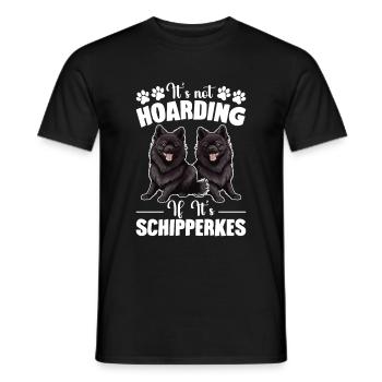 Es Hort Nicht, Wenn Es Schipperkes Ist - Männer T-Shirt - Schwarz - Vorne - AI Model Male 178 light (178cm)