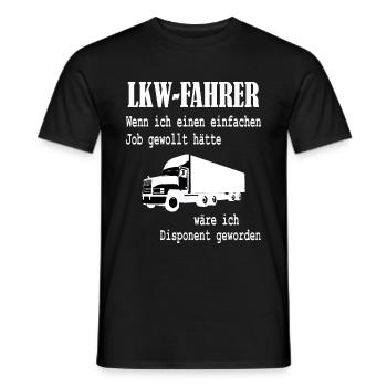 LKW-Fahrer - Beruf Spruch Disponent Geschenk - Männer T-Shirt - Schwarz - Vorne - AI Model Male 178 light (178cm)