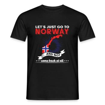 Norvège Scandinavie - T-shirt homme - noir - Devant - AI Model Male 178 light (178cm)