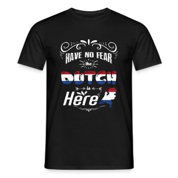 Hollande - T-shirt homme - noir - Devant - AI Model Male 178 light (178cm)
