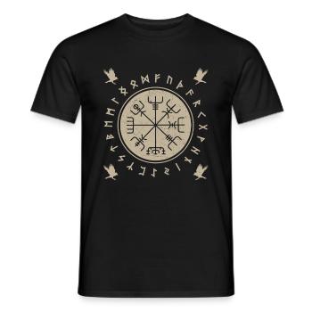 Nordische Rune Wikinger Germanien Germanisch - Männer T-Shirt - Schwarz - Vorne - AI Model Male 178 light (178cm)