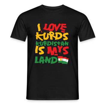 Kurdistan Tigris - T-shirt homme - noir - Devant - AI Model Male 178 light (178cm)
