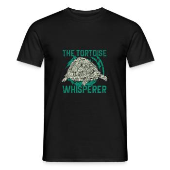The turtles whisperer | Turtle - Men's T-Shirt - black - Front - AI Model Male 178 light (178cm)