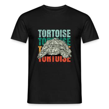 Tortue | Tortue | tortue des Galapagos - T-shirt homme - noir - Devant - AI Model Male 178 light (178cm)