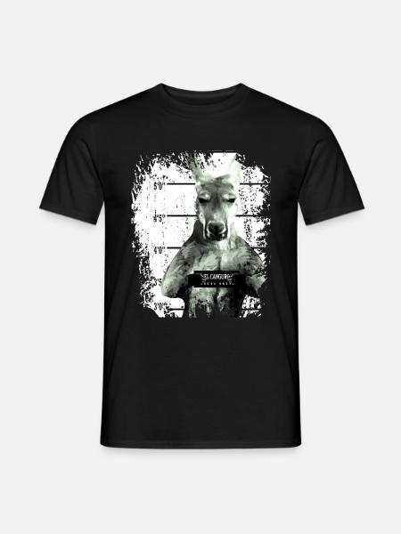 Gefängnis Känguru Beuteltier lustig - Männer T-Shirt - Schwarz