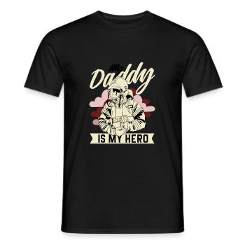 Feuerwehrmann Vati Feuerwehrmann Arbeit Geschenk - Männer T-Shirt - Schwarz - Vorne - AI Model Male 178 light (178cm)