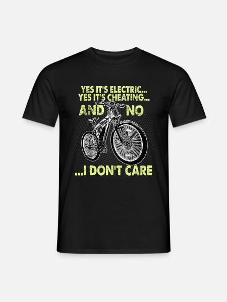 Ebike Pedlec Fahrrad - Männer T-Shirt - Schwarz