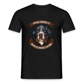 Berner Sennenhund Hundeliebhaber - Männer T-Shirt - Schwarz - Vorne - AI Model Male 178 light (178cm)