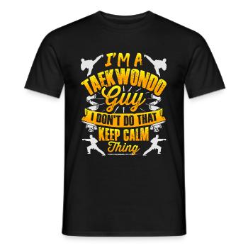 Tae kwon do Fighter - Männer T-Shirt - Schwarz - Vorne - AI Model Male 178 light (178cm)