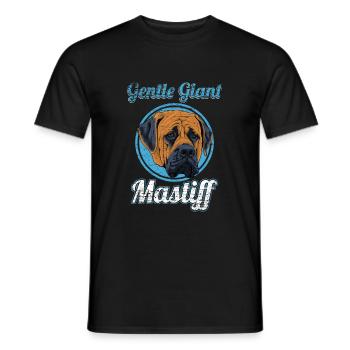 English Mastiff - Men's T-Shirt - black - Front - AI Model Male 178 light (178cm)