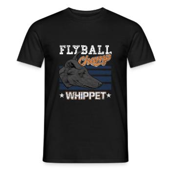 Whippet - Men's T-Shirt - black - Front - AI Model Male 178 light (178cm)