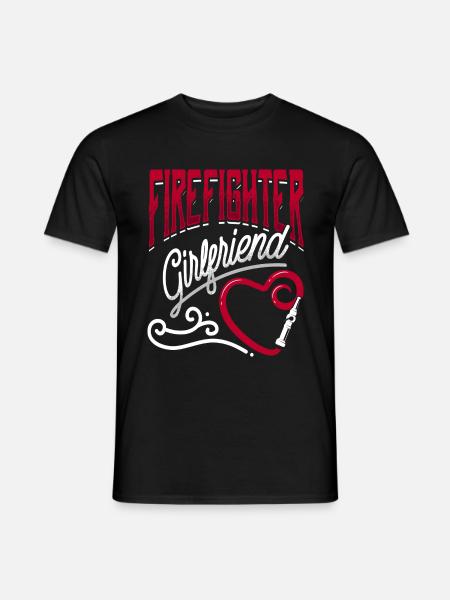 Feuerwehrmann - Männer T-Shirt - Schwarz
