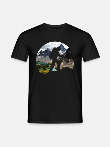 Aventures en plein air Randonnée Randonnée Montagne Montagne - T-shirt homme - noir