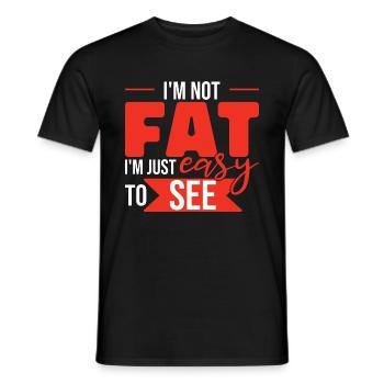 Ich bin einfach leicht zu sehen - Männer T-Shirt - Schwarz - Vorne - AI Model Male 178 light (178cm)