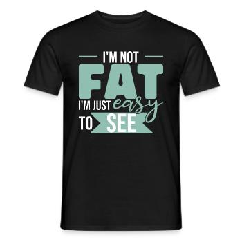 Je suis facile à voir - T-shirt homme - noir - Devant - AI Model Male 178 light (178cm)