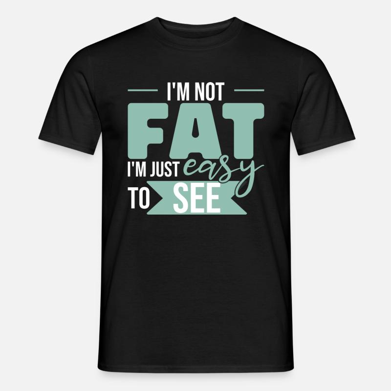 Ich bin leicht zu sehen - Männer T-Shirt - Schwarz